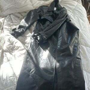 Leather trench